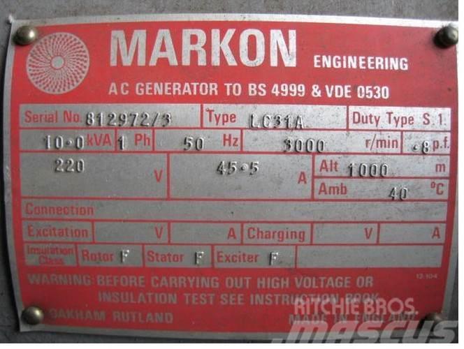  10 kVA Markon Type LC31A Generator Muut generaattorit