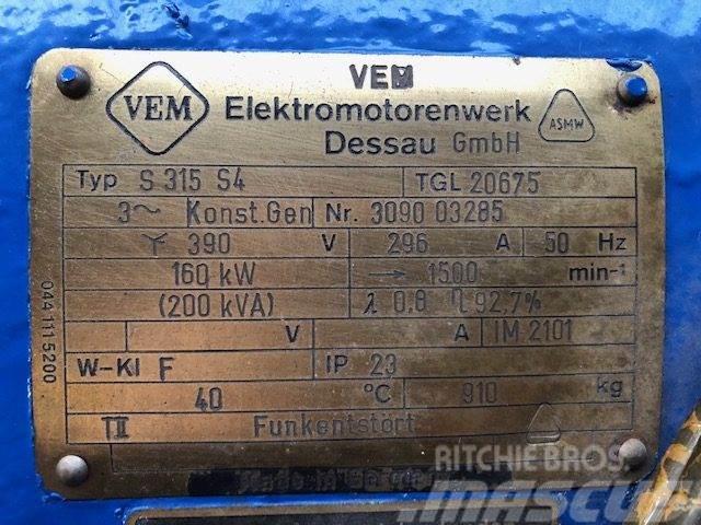  200 kVA VEM Type S315 S4 TGL20675 Generator Muut generaattorit