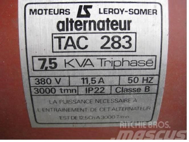  7.5 kva Leroy-Somer Type TAC 283 generator KUN TIL Muut generaattorit