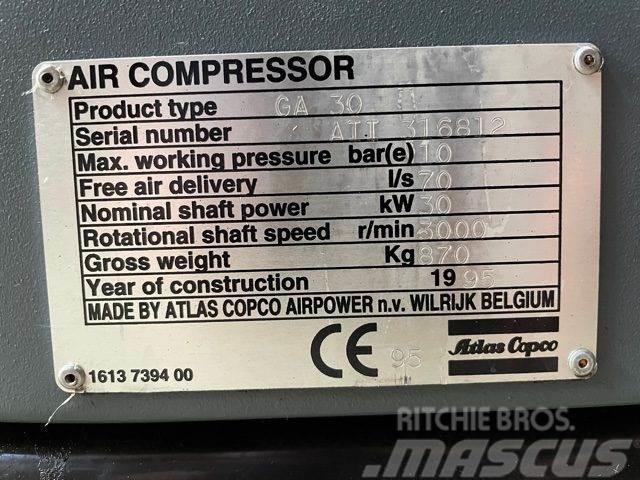Atlas Copco GA30 el-skruekompressor Kompressorit
