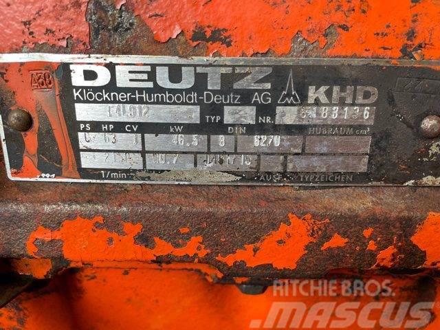 Deutz F4L 912 motor - kun til dele Moottorit