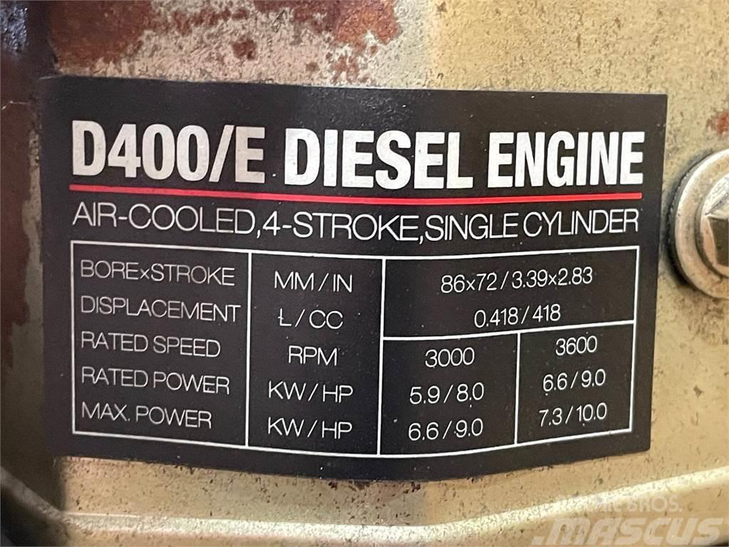  Diesel engine D400/E - 1 cyl. Moottorit
