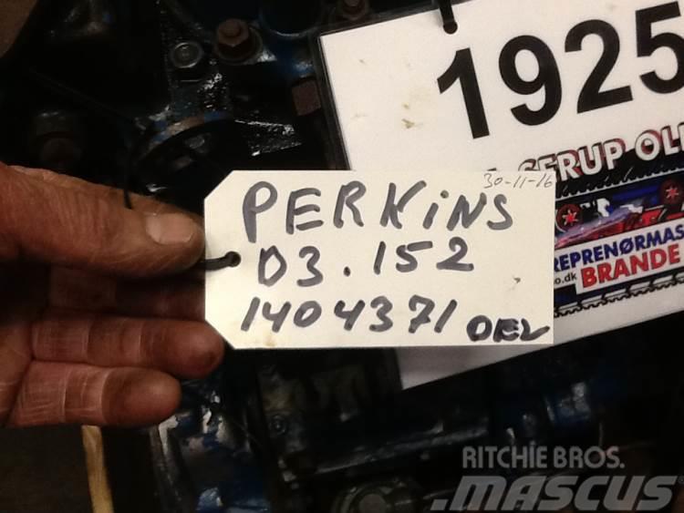 Perkins D3.152 motor - kun til dele Moottorit