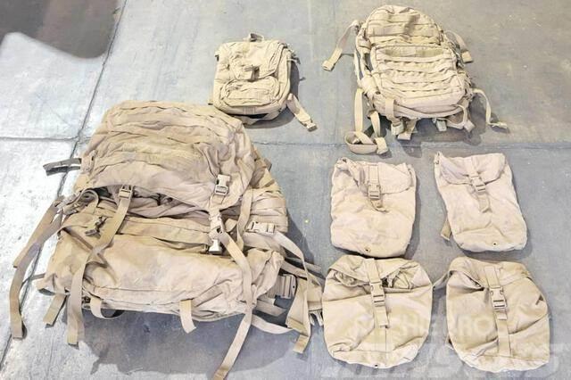  (8) USMC Coyote FILBE Pack Sets w/Assault Packs &  Muut koneet