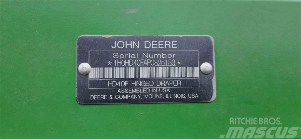 John Deere HD40F Lisävarusteet ja komponentit
