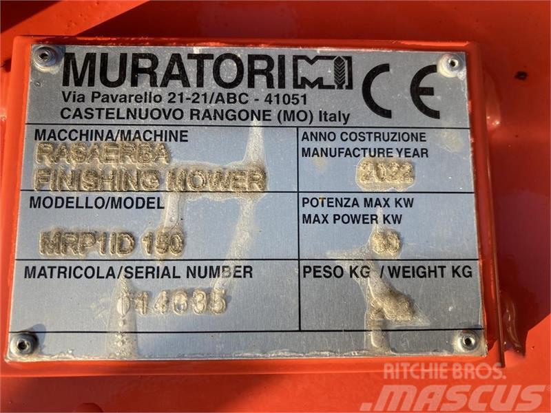 Muratori MRP1150 monteret med eurobeslag Pyörillä varustetut leikkurit