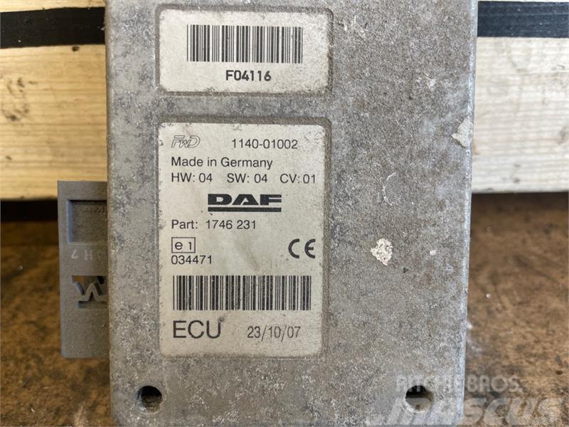 DAF DAF ECU 1746231 Sähkö ja elektroniikka