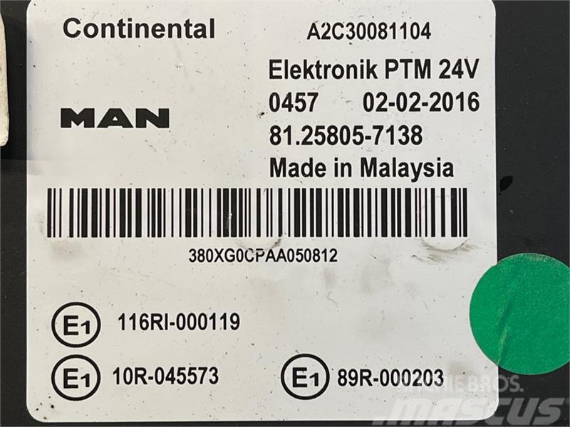 MAN MAN PTM ECU 81.25805-7138 Sähkö ja elektroniikka