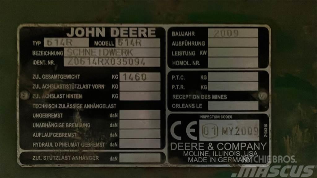 John Deere 614R Lisävarusteet ja komponentit