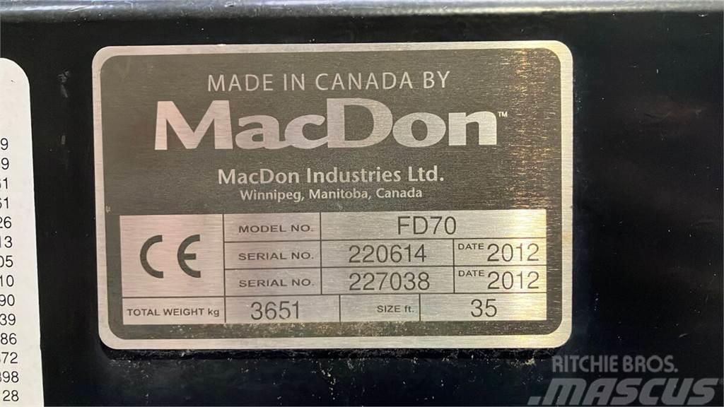 MacDon FD70 Lisävarusteet ja komponentit