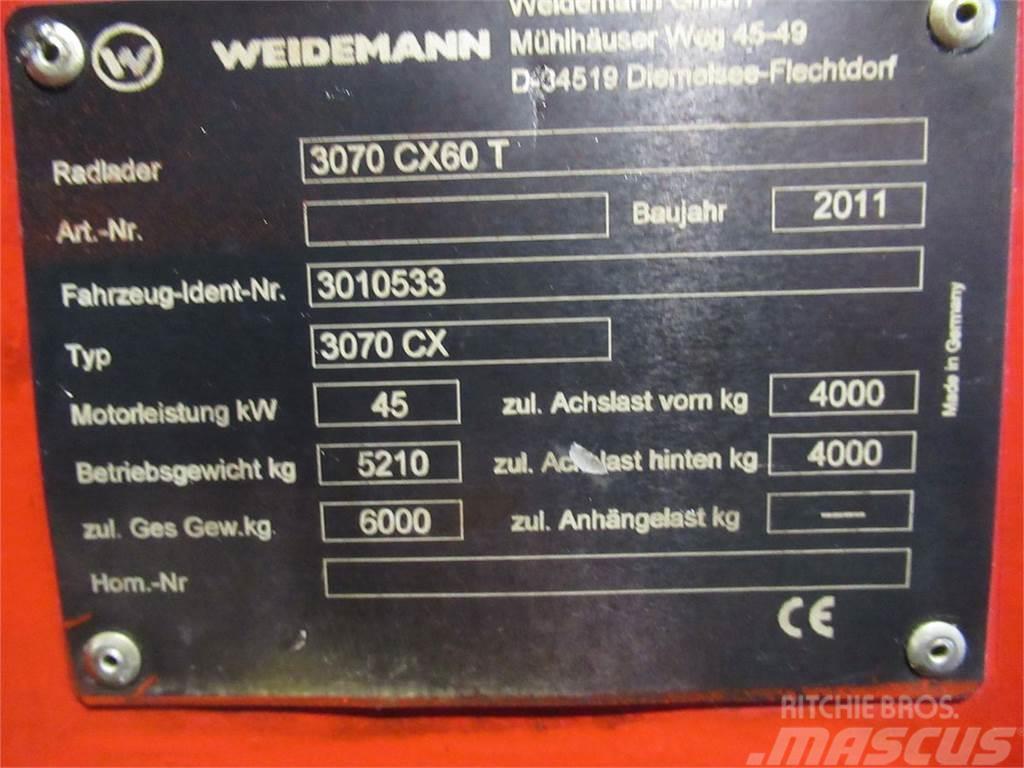 Weidemann 3070 CX60 Etukuormaimet ja kaivuulaitteet