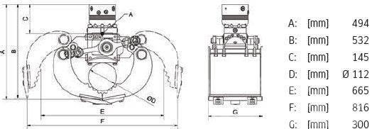 DMS SG2030 inkl. Rotator Sortiergreifer - NEU Kourat