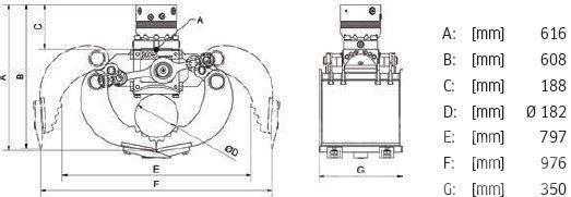 DMS SG3535 inkl. Rotator Sortiergreifer - NEU Kourat