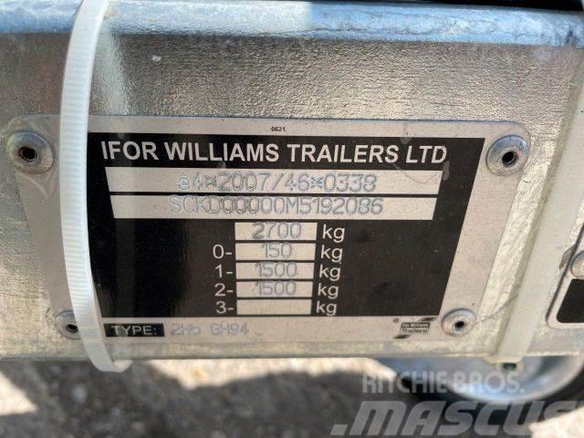 Ifor Williams 2Hb GH27, NEW NOT REGISTRED,machine transport086 Lavetit
