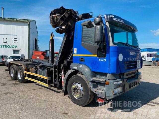 Iveco TRAKKER 440 6x4 for containers with crane,vin872 Nosturiautot