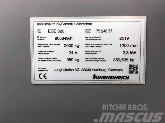 Jungheinrich ECE 320 - 2400MM GABELN - NUR 276 STD. Muut materiaalinkäsittelykoneet