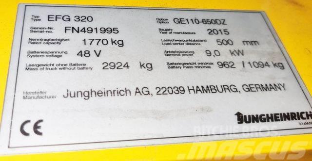Jungheinrich EFG320 - 6.5 M HUBHÖHE -TRIPLEX - BATTERIE 82% Muut haarukkatrukit