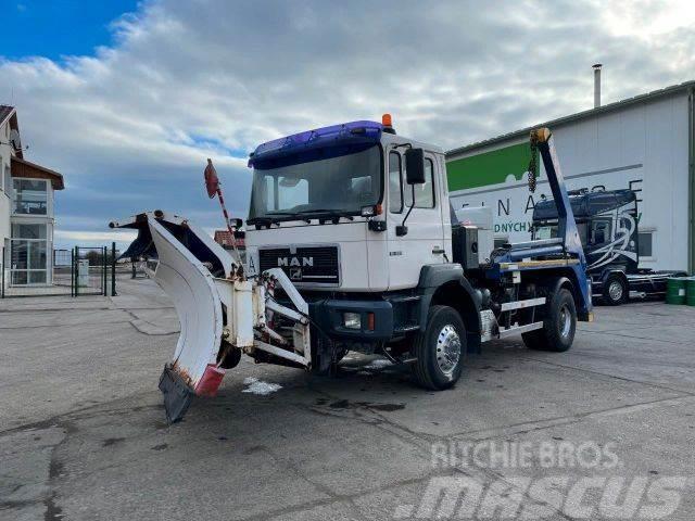 MAN 19.293 4X4 snowplow, for containers vin 491 Lakaisuautot