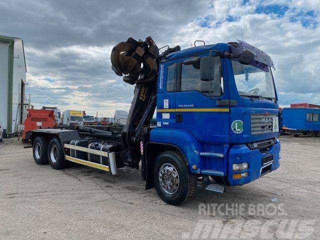 MAN TGA 26.440 6X4 for containers with crane vin 945 Nosturiautot
