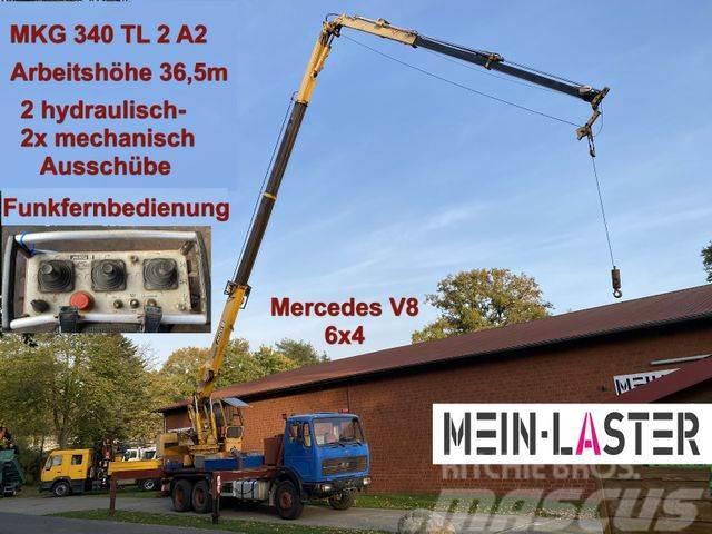 Mercedes-Benz 2622 V8 6x4 MKG 340 T2A2 36,5m Seilwinde Funk Nosturiautot