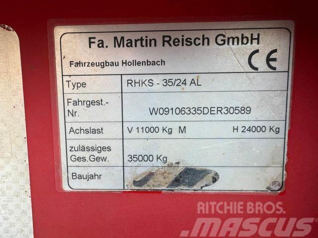 Reisch RHKS-35/24AL *Alu/Stahl Kippaufl./SAF/27m³* Kippipuoliperävaunut