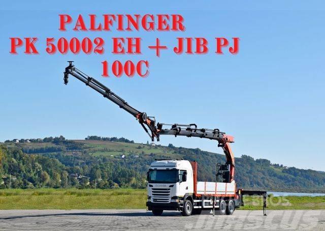 Scania G 490* PK 50002 EH + JIB PJ100C + FUNK /6x4 Nosturiautot