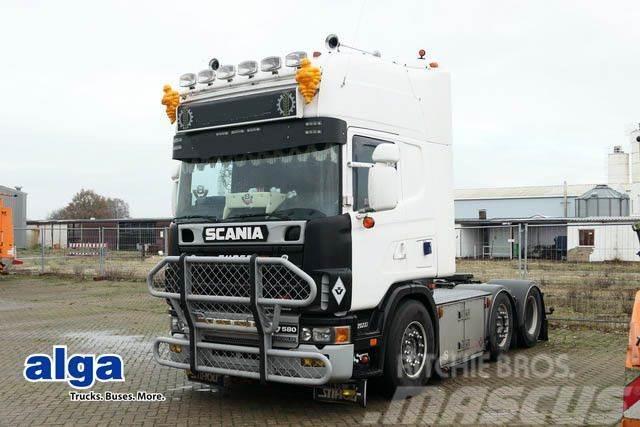 Scania R 164 6x2, V8, Hydraulik, ADR, Klima,Lampenbügel Vetopöytäautot