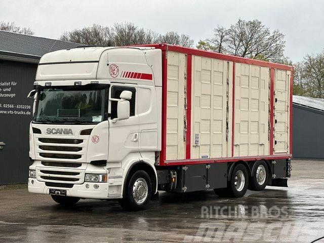 Scania R490 EU6 6x2 4.Stock Menke m. Hubdach &amp; Tränke Eläinkuljetusautot
