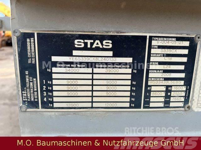 Stas S339CX / 3 Achser / Luft / Plane / Kippipuoliperävaunut