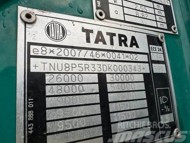 Tatra woodtransporter 6x6, crane + R.CH trailer vin343 Puuautot