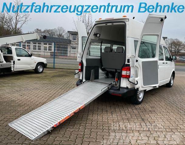 Volkswagen T5 Kombi/ 8 Sitze/ AC/ AMF Rollstuhlrampe Henkilöautot