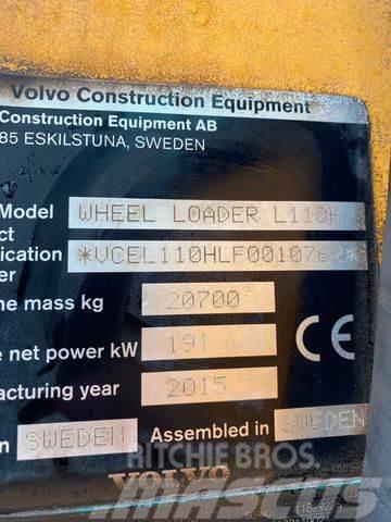 Volvo L110H *BJ. 2015 *15949 H/Klima/*TOP* Pyöräkuormaajat