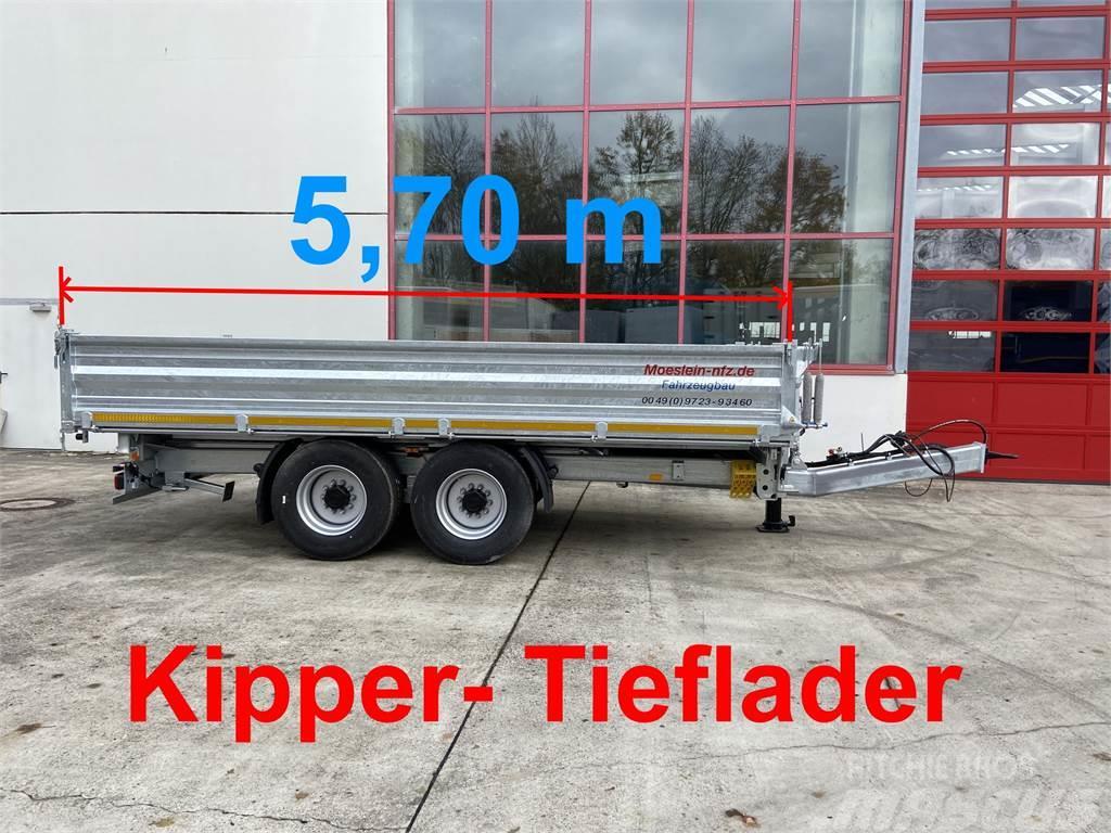 Möslein TTD 14 5,70 m 14 t Tandem- Kipper Tieflader 5,70 Sora- ja kippiperävaunut