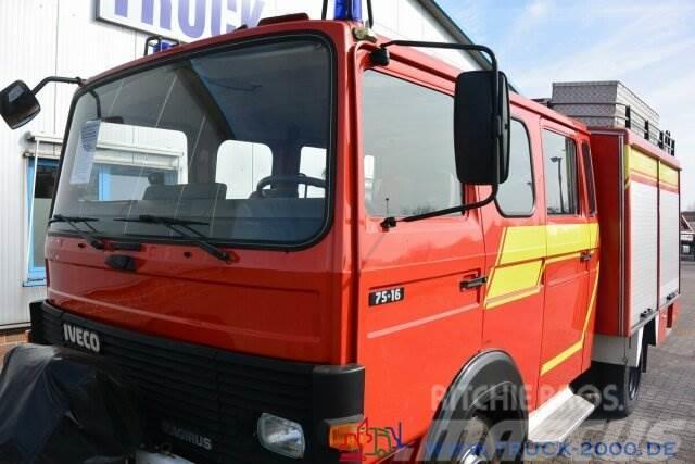 Iveco 75E16 A Mannschaft- Feuerwehr Löschpumpe SERVO Umpikorikuorma-autot