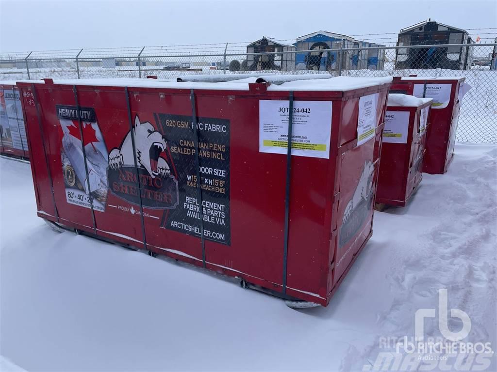 Arctic Shelter 80 ft x 40 ft x 24 ft Peak Doub ... Teräsrunkorakennukset
