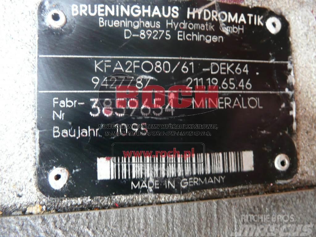 Brueninghaus Hydromatik KFA2F080/61-DEK64 9427787 211.19.65.46 Hydrauliikka