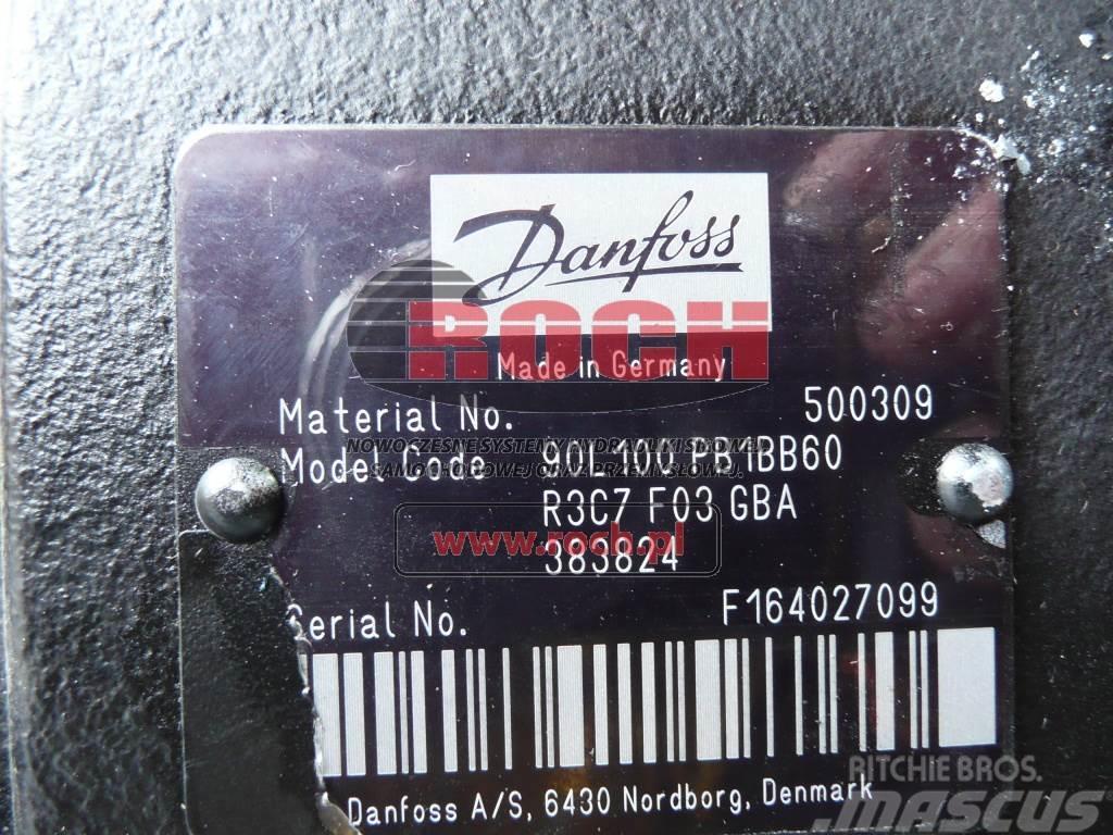 Danfoss 500309 90L100PB1BB60 R3C7F03GBA 383824 Hydrauliikka