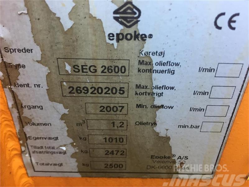 Epoke Capella SEG2600 Hiekan- ja suolanlevittimet