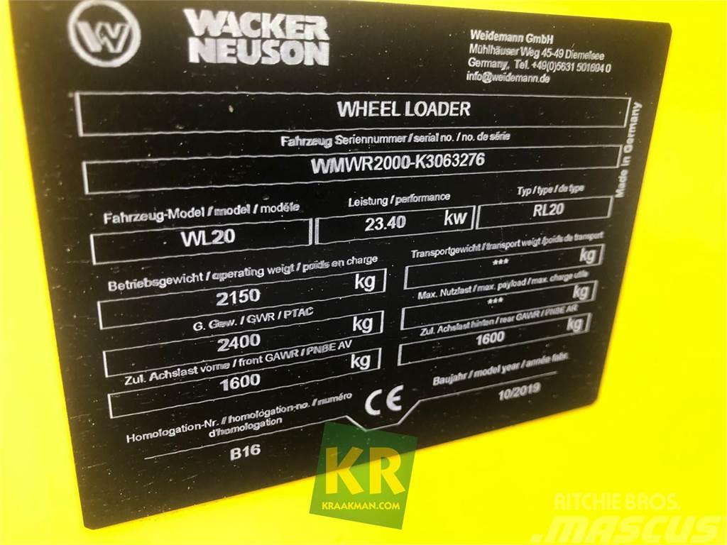 Wacker Neuson WL20 WIELLADER Etukuormaimet ja kaivuulaitteet