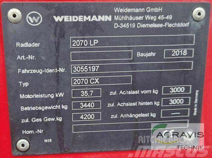Weidemann 2070 CX LP Pyöräkuormaajat