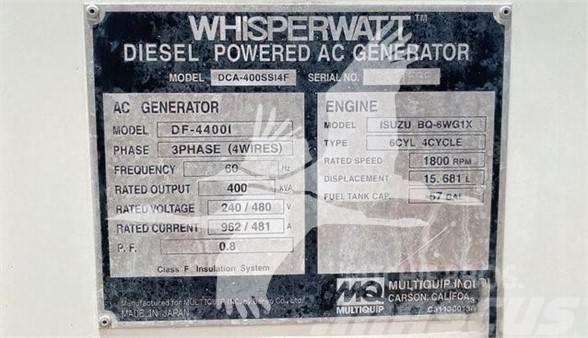 MultiQuip WHISPERWATT DCA400SSI4F Kaasugeneraattorit