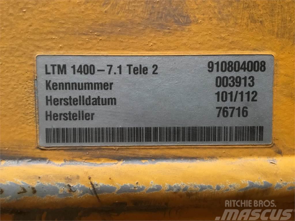 Liebherr LTM 1400-7.1 telescopic section 2 Nosturien osat ja lisävarusteet