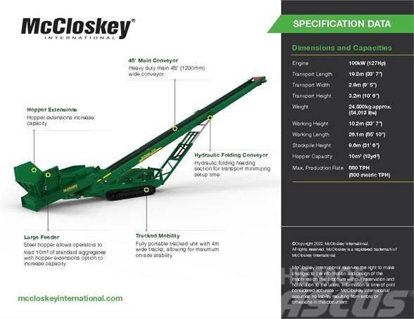 McCloskey RF80 Kuljettimet
